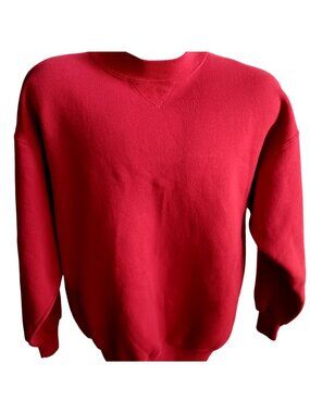True Vintage Sweatshirt XL Crewneck 90's Ultra Sweats Heavyweight Red Made USA